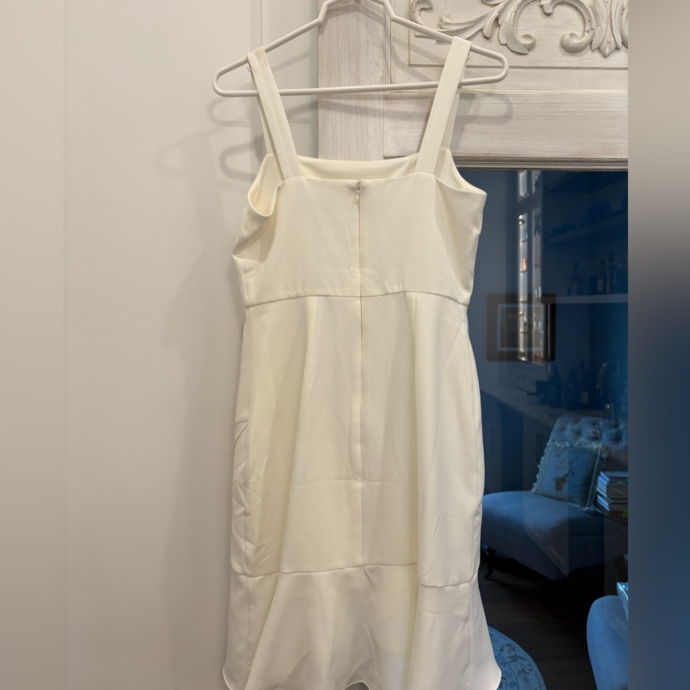 BCBGeneration Cream Ruffle Dress - Picture 2 of 4